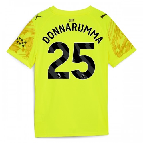 Manchester City Gianluigi Donnarumma 25 Fotbollströjor Målvakt 2025-26 Gul Manchester City Gianluigi Donnarumma 25 Fotbollströjor Målvakt 2025-26 Gul